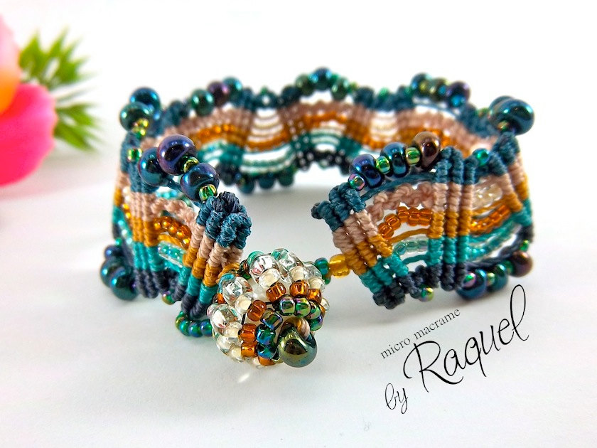 Missoni Inspired Micro Macrame Bracelet TUTORIAL 