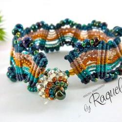 Missoni Inspired Micro Macrame Bracelet TUTORIAL 