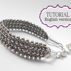 Silver Caviar Micro Macrame Pattern